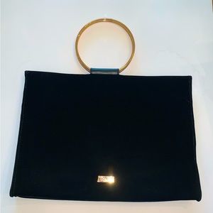 Carolina Herrera Black Bag with Gold Handle